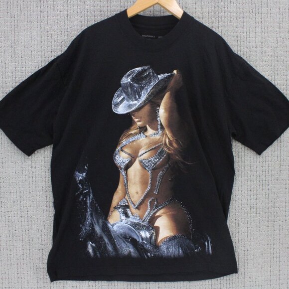 Beyoncé Shirt Mens Large L Black Renaissance World Tour 2023 Cowgril Sexy NWOT - Picture 1 of 9